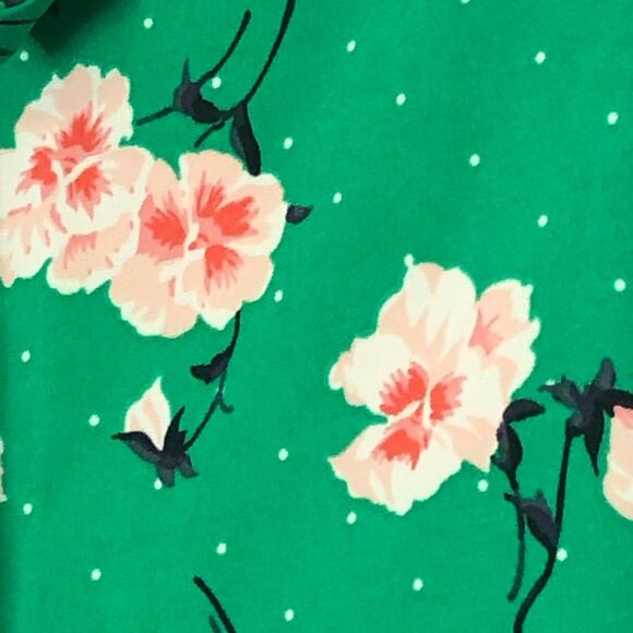 Maison Jules Petal Flurry Self Tie Green Floral Shorts NWT size XXL - Picture 7 of 8